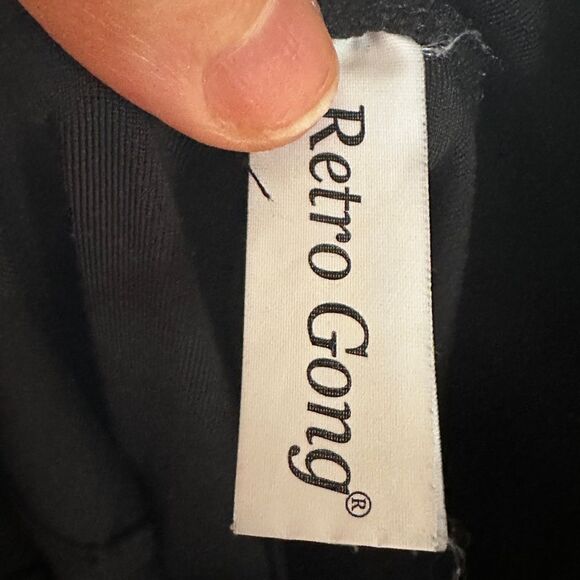 Retro Gong Black Shiny Leather leggings in M - Picture 8 of 13